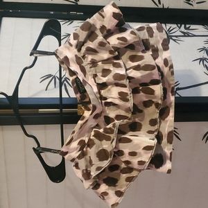 Topshop Pink Leopard MicroMini sz4